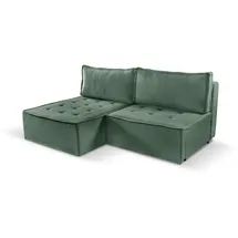 Kaiser Bohoo Mini modernes Ecksofa mit Schlaffunktion Hellgrün Links