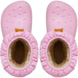 Crocs Classic Neo Puff K Stiefel Pink Tweed / Gum 29-30