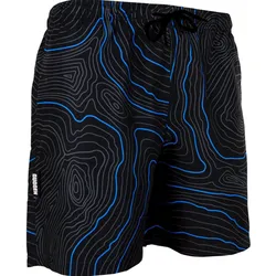 GUGGEN MOUNTAIN 2335 Herren Badehose Streifen lässige Boardshorts Linien Muster 2XL