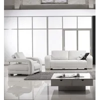Xlmoebel Polstergarnitur Sofa-Set mit 3+2 Sitzplätzen aus Leder in modernem Design, (2-tlg., Sofagarnitur 3+2 Sitzer), Hergestellt in Europa weiß