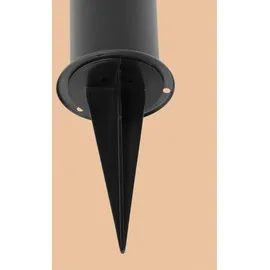 esotec Solar Pollerleuchte Edelstahl 49,5 cm inkl. Bewegungsmelder schwarz