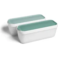 Springlane 2er-Set Eisbehälter für Speiseeis 1 L, Aufbewahrungsbehälter, Gefrierdosen,