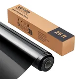 Vevor Vinylfolie Wärmeübertragung Transferfolie (304,8 x 7260 mm), glänzend schwarze Bügelvinylrolle, kompatibel mit Schneidemaschinen, für verschiedene Materialien T-Shirts Kissen Hüte