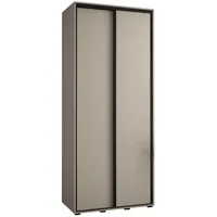 Abiks möbel MÖBEL Kryspol Schwebetürenschrank, Kaschmir, Metall, Nachbildung, 6