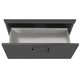 WELLTIME Waschbeckenunterschrank Trento 60 x 54 cm Grau Matt
