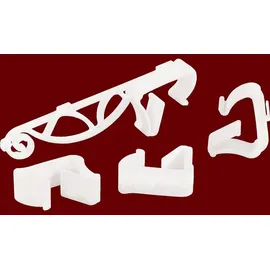 Innoperform Sternhalter mit Kabelführung für Fenster Weiß