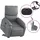 vidaXL Massagesessel mit Aufstehhilfe Kunstleder 99 x 99 x 99 cm Grau