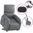 vidaXL Massagesessel mit Aufstehhilfe Kunstleder 99 x 99 x 99 cm Grau