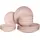 Beliani VIVANI Tafelservice 18-tlg. Rosa