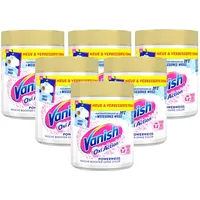 Vanish Oxi Action Powerweiss Fleckenentferner Pulver, 6er Pack (6 x 550g)
