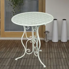 Garden Pleasure Lascar Gartentisch Ø 60 x 70 cm Weiß