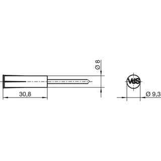 Roto E-tec Control Magnetischer Verschluss Sensor Vds B rund - 6 m