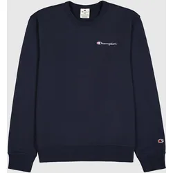 CHAMPION Herren Fleece Sweatshirt mit kleinem Logo - Dunkelblau - M