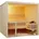 180 Saunakabine Elementsauna aus nordischer Fichte 210x180x203 cm