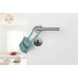 LOOFS-Design Tür Klemmschutz Türstopper Türkordel Doorstop klein MINT