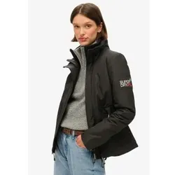 Superdry für Damen. W5011828A Windbreaker Jacke schwarz (XXS), Lässig, Recyceltes Polyester, Nachhaltig