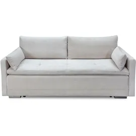Home Affaire Schlafsofa HOME AFFAIRE "Andrea, B: 218 cm, Liegel. 158x198 cm", beige, B:218cm T:96cm, 100%Polyester, Sofas, Schlafsofa, Bettfunktion & Bettkasten, Dauerschlafsofa mit Boxspring