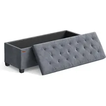Songmics Sitzhocker mit Stauraum 40 x 110 x 40 cm schiefergrau