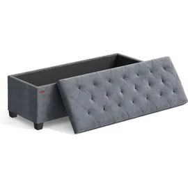 Songmics Sitzhocker mit Stauraum 40 x 110 x 40 cm schiefergrau