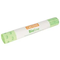 Deiss Kompostbeutel 06072 BIOLINE, Zeichen und Schrift kompostierbar, naturgrün, 240 Liter, offen, extrastark, kompostierbar 400155371 5 Stück