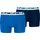 Puma Boxershorts PUMA "PUMA MEN EVERYDAY MULTI LOGO BOXERS 2P", Herren, Gr. M, blau (blau combo), Single Jersey, Obermaterial: 95% Baumwolle, 5% Elasthan, körpernah, Unterhosen, Komfortabler Logobund