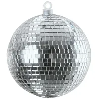 satisfire Spiegelkugel 10cm silber Discokugel Mirrorball Party Disko Deko