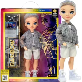 MGA Entertainment Rainbow High Modepuppe – Aidan Russel - Lila Junge Puppe – Modisches Outfit & 10+ Bunte Spiel-Accessoires - Für Sammler und Kinder von 4-12 Jahren