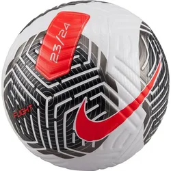 NIKE Ball NK FLIGHT - FA23, WHITE/BLACK/BRIGHT CRIMSON, 5