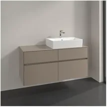 Villeroy & Boch Collaro Waschtischunterschrank C13000VM 120x54,8x50cm, Waschtisch rechts, Taupe
