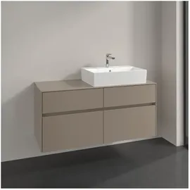 Villeroy & Boch Collaro Waschtischunterschrank C13000VM 120x54,8x50cm, Waschtisch rechts, Taupe