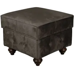 Polsterhocker HOME AFFAIRE "MENDITTE", braun, B:55cm H:46cm T:55cm, 100% Polyester, Hocker
