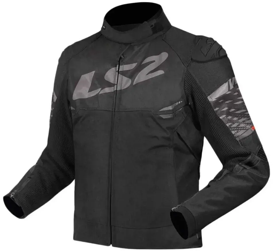Ls2 Textil Apex Jacke - Black / Dark / Grey - 5XL