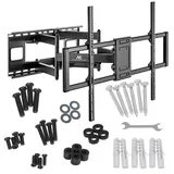 Maclean Brackets Maclean Pivoting TV handle up to 120" MC-482 (Wand, 120", 120 kg), TV Wandhalterung, Schwarz