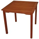 FRG Gartentisch 75 x 75 x 72 cm Braun