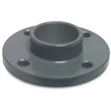 Mega Group Mega Klebeflansch Pvc-u Dn40 X 50 Mm Din Flansch X Klebemuffe 10 Bar, Grau