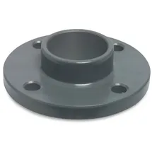 Mega Group Mega Klebeflansch Pvc-u Dn40 X 50 Mm Din Flansch X Klebemuffe 10 Bar, Grau