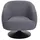 Mendler Lounge-Sessel HWC-J76, Cocktailsessel Sessel drehbar, Bouclé Stoff Metall ~ dunkelgrau