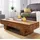 FineBuy Couchtisch Braun Akazie 120 x 45 x 15 cm