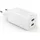 Hama 65W 2x USB-C GaN Schnellladegerät, Weiß