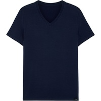 HOM T-Shirt mit V-Ausschnitt, Dunkelblau, M