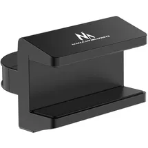 Maclean Brackets Maclean Universelle Steckdosenleistenhalterung für Masthalterungen | Robuste und platzsparende Lösung mit einfacher Montage | Kompatibel mit Steckdosenleisten von 40 bis 70 mm | MC-994