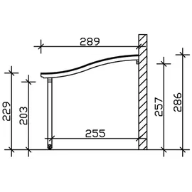SKANHOLZ Venezia 648 x 289 cm weiß