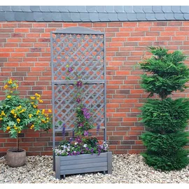 Promadino Rankkasten Romantica 80 x 38 x 210 cm Grau