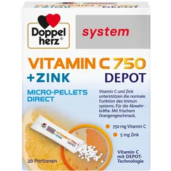 Doppelherz Vitamin C 750 Depot system Pellets 20 St