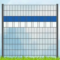 Zaun|zu® Sichtschutz PP Sichtschutz Fanartikel Vereinsfarben Blau/Weiß Volle Streifenbreite