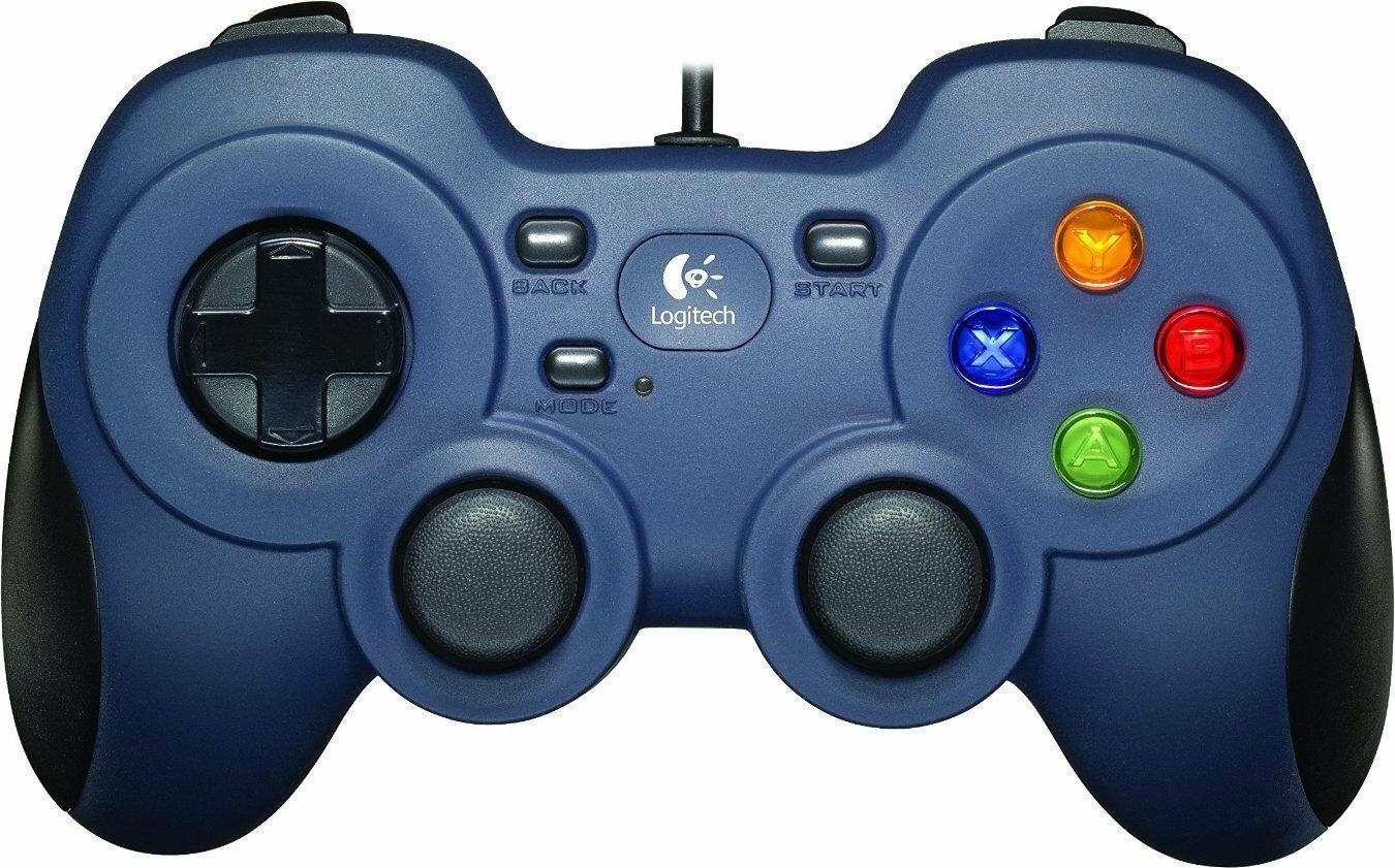 Logitech G F310 (PC), Gaming Controller, Blau, Mehrfarbig, Schwarz