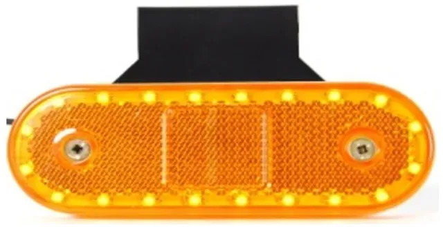 Hängende Positionsleuchte FR0293S 20 LED 12-24V 115mm, gelbe Farbe