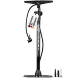 Heyner Hand Luftpumpe mit Manometer Black Edition