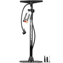 Heyner Hand Luftpumpe mit Manometer Black Edition