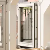 VELUX Dachterrasse Holz/Kiefer weiß lackiert ENERGIE PLUS 78x109 cm